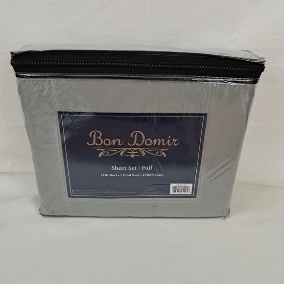 Bon Domir Gray Full Sheet Set - Picture 5 of 7